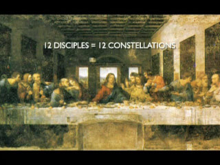 12 disciples = 12 constellations of the Zodiac